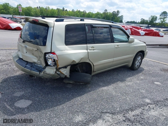 2003 Toyota Highlander with VIN JTEHF21A930130458, listed as a IAAI auction lot 41088031 with 159,749 mi miles. Bid and sale history available at carsss.com. Image 4.