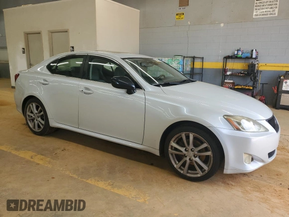 2006 Lexus IS 250 with VIN JTHBK262465011858, listed as a Copart auction lot 55466245 with 195,210 mi miles and Salvage title. Bid and sale history available at DreamBid. Image 4.