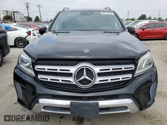 2018 Mercedes-Benz GLS 450 with VIN 4JGDF6EE0JB153776, listed as a Copart auction lot 62315725 with 62,348 mi miles and Salvage title. Bid and sale history available at DreamBid. Image 5.