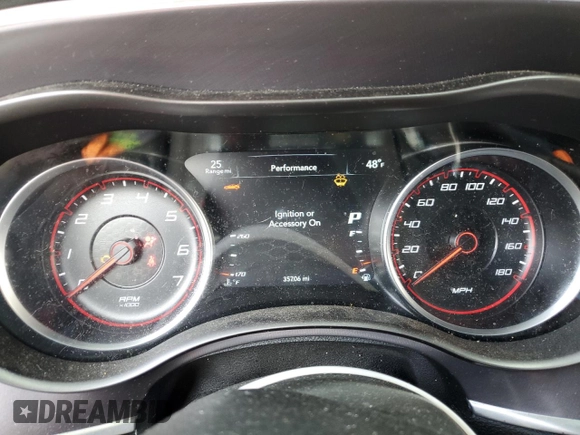 2021 Dodge Charger Scat Pack Widebody with VIN 2C3CDXGJXMH500777, listed as a Copart auction lot 48918325 with 35,706 mi miles and Salvage Title. Bid and sale history available at carsss.com. Image 9.