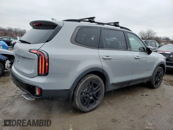 2024 Kia Telluride SX X-Line with VIN 5XYP5DGC6RG514451, listed as a Copart auction lot 43965105 with 16,145 mi miles and Salvage Title. Bid and sale history available at carsss.com. Image 3.