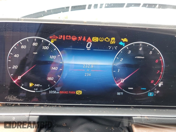 2024 Mercedes-Benz GLS 450 with VIN 4JGFF5KE9RB172345, listed as a Copart auction lot 53769734 with 234 mi miles and Salvage Title. Bid and sale history available at DreamBid. Image 9.