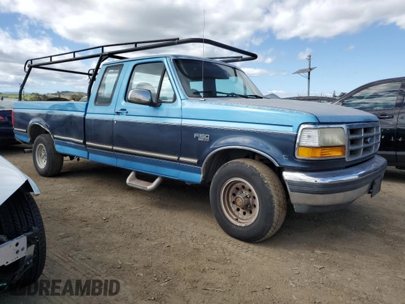 1992 Ford F-150 with VIN 1FTEX15N4NKA01109, listed as a Copart auction lot 47600495 with Not Provided miles and Salvage Title. Bid and sale history available at carsss.com. Image 4.