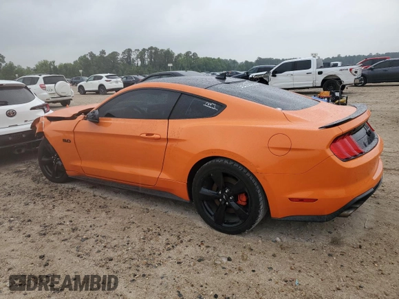 2021 Ford Mustang GT z VIN 1FA6P8CF9M5101492, wystawiony jako Copart lot #52884925 z przebiegiem 16 380 mil mil oraz Szkody całkowita. Historia ofert i sprzedaży dostępna na DreamBid. Obrazek 2.