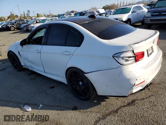 2017 BMW M3 with VIN WBS8M9C51H5G42191, listed as a Copart auction lot 44309983 with 56,365 mi miles. Bid and sale history available at carsss.com. Image 2.