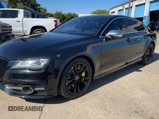 2014 Audi S7 Prestige with VIN WAUW2AFC7EN110482, listed as a Copart auction lot 76726564 with 140,427 mi miles and Clean Title. Bid and sale history available at carsss.com. Image 2.