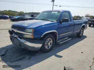 2004 Chevrolet Silverado 1500 LS with VIN 1GCEC14T54E166868, listed as a Copart auction lot 70981574 with 134,052 mi miles and Salvage Title. Bid and sale history available at carsss.com. Image 1.