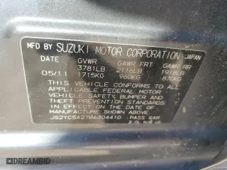 2011 Suzuki SX4 LE with VIN JS2YC5A27B6304410, listed as a Copart auction lot 72119824 with 118,357 mi miles and Salvage Title. Bid and sale history available at carsss.com. Image 13.