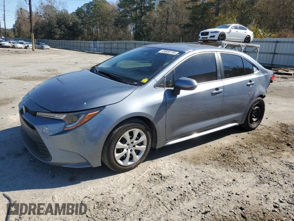 2023 Toyota Corolla LE with VIN JTDB4MEE1P3009369, listed as a Copart auction lot 43608735 with 52,551 mi miles and Salvage Title. Bid and sale history available at carsss.com. Image 1.