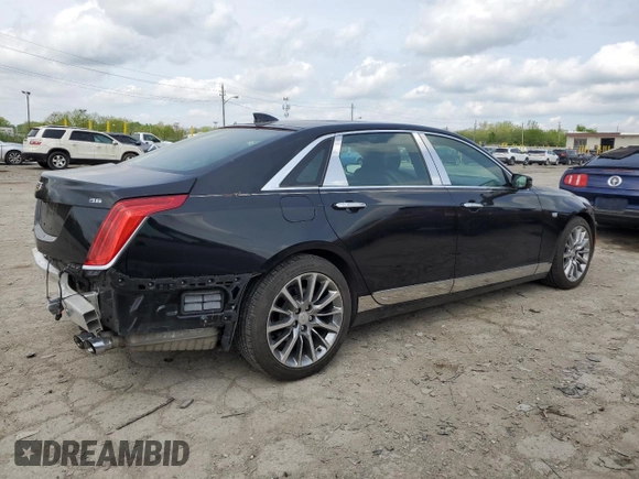 2016 Cadillac CT6 Luxury AWD with VIN 1G6KD5RS8GU165637, listed as a Copart auction lot 55574075 with 34,675 mi miles and Salvage title. Bid and sale history available at DreamBid. Image 3.