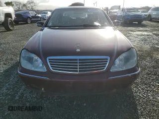 2000 Mercedes-Benz S-Class with VIN WDBNG75JXYA069214, listed as a Copart auction lot 49356555 with 0 mi miles and Salvage Title. Bid and sale history available at carsss.com. Image 5.