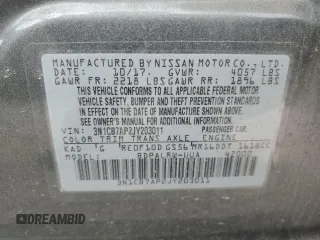 2018 Nissan Sentra SR Turbo с VIN 3N1CB7AP2JY203011, выставлен на аукционе Copart как лот 53682025 с пробегом 43 187 миль миль и Списание • Salvage title. История ставок и продаж доступна на DreamBid. Изображение 14.