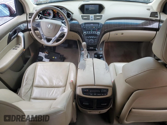 2010 Acura MDX Technology with VIN 2HNYD2H44AH510384, listed as a Copart auction lot 51701535 with 200,790 mi miles and Salvage Title. Bid and sale history available at DreamBid. Image 8.