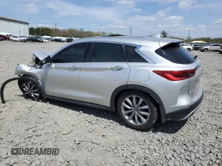 2019 Infiniti QX50 Luxe z VIN 3PCAJ5M34KF140172, wystawiony jako Copart lot #54105675 z przebiegiem Nie podano mil oraz Szkoda całkowita • Salvage title. Historia ofert i sprzedaży dostępna na DreamBid. Obrazek 2.
