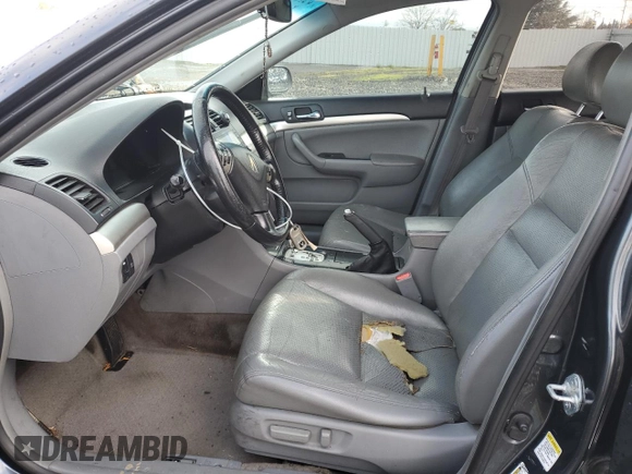 2007 Acura TSX with VIN JH4CL96877C002549, listed as a Copart auction lot 80915174 with 258,093 mi miles and Salvage title. Bid and sale history available at DreamBid. Image 7.