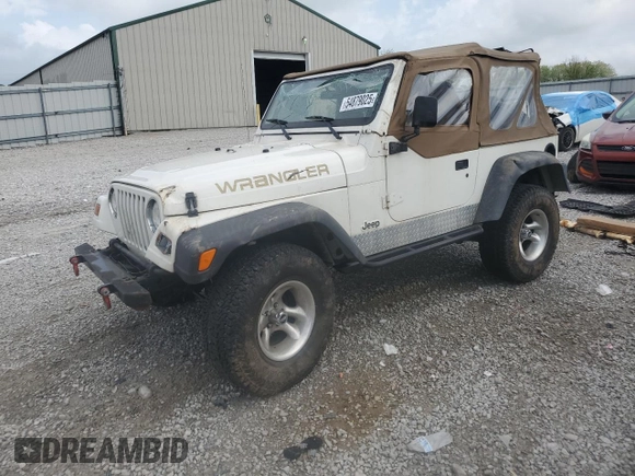 1998 Jeep Wrangler SE with VIN 1J4FY29P6WP796472, listed as a Copart auction lot 54879025 with 118,664 mi miles and Salvage title. Bid and sale history available at DreamBid. Image 1.