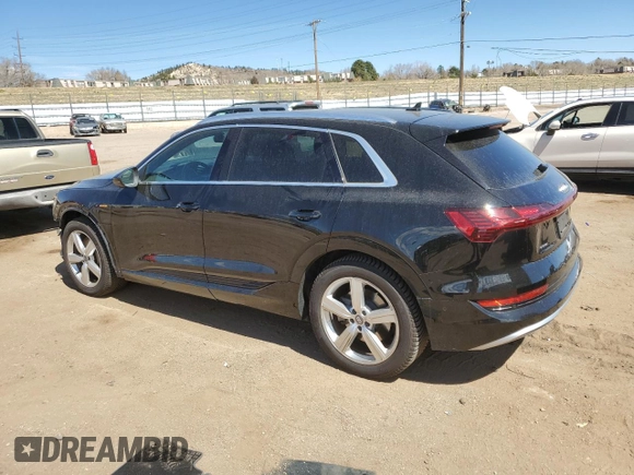 2019 Audi e-tron Premium Plus with VIN WA1LABGE6KB014901, listed as a Copart auction lot 50910225 with 46,322 mi miles and Salvage title. Bid and sale history available at DreamBid. Image 2.
