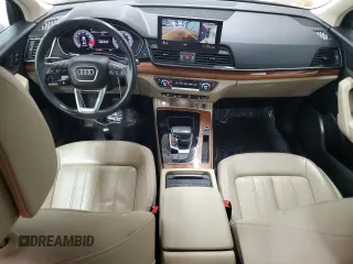 2021 Audi Q5 Premium Plus with VIN WA1BAAFY8M2116737, listed as a Copart auction lot 55652865 with 63,176 mi miles and Salvage title. Bid and sale history available at DreamBid. Image 8.