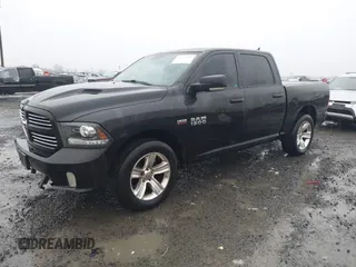 2016 Ram 1500 Sport with VIN 1C6RR6MT7GS241127, listed as a IAAI auction lot 41230712 with 129,586 mi miles. Bid and sale history available at carsss.com. Image 2.