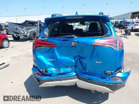 2018 Toyota RAV4 XLE with VIN JTMWFREV2JJ168557, listed as a IAAI auction lot 41994837 with 107,636 mi miles. Bid and sale history available at carsss.com. Image 16.