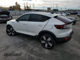 2023 Volvo C40 Recharge Pure Electric Ultimate with VIN YV4ED3GM8P2037040, listed as a Copart auction lot 37162894 with Not Provided miles. Bid and sale history available at carsss.com. Image 2.
