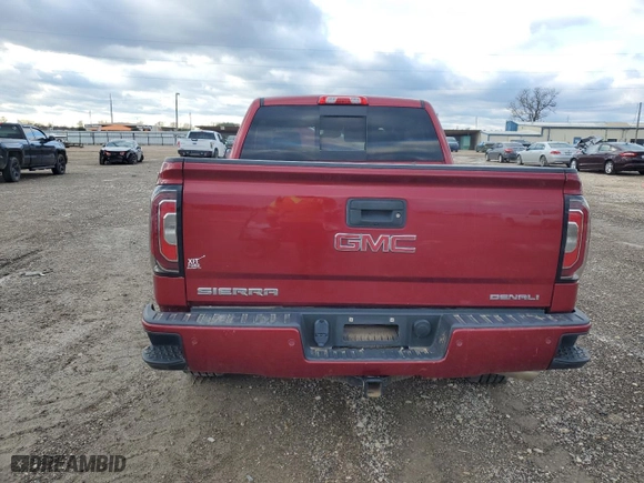 2018 GMC Sierra 1500 Denali with VIN 3GTU2PEJ6JG282843, listed as a Copart auction lot 87634955 with 0 mi miles and Salvage Title. Bid and sale history available at carsss.com. Image 6.