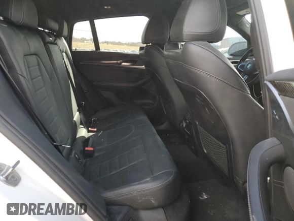 2020 BMW X4 M Competition z VIN 5YMUJ0C09L9B90367, wystawiony jako Copart lot #46588424 z przebiegiem Nie podano mil oraz Szkoda całkowita • Salvage title. Historia ofert i sprzedaży dostępna na DreamBid. Obrazek 10.