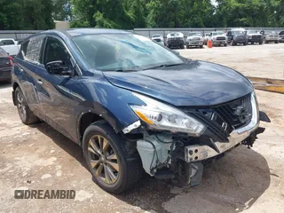 2017 Nissan Murano S z VIN 5N1AZ2MG5HN137913, wystawiony jako IAAI lot #42442562 z przebiegiem 174 107 mil mil oraz . Historia ofert i sprzedaży dostępna na DreamBid. Obrazek 1.