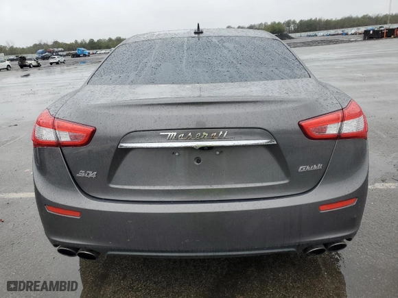 2017 Maserati Ghibli S Q4 with VIN ZAM57RTL8H1266945, listed as a Copart auction lot 51934315 with 56,979 mi miles and Salvage Title. Bid and sale history available at carsss.com. Image 6.