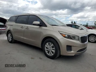 2015 Kia Sedona LX with VIN KNDMB5C14F6018486, listed as a Copart auction lot 72180404 with 74,447 mi miles and Salvage Title. Bid and sale history available at carsss.com. Image 4.