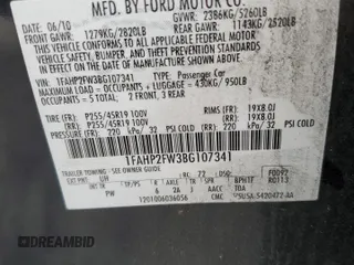 2011 Ford Taurus Limited z VIN 1FAHP2FW3BG107341, wystawiony jako Copart lot #53926025 z przebiegiem 198 369 mil mil oraz Szkoda całkowita • Salvage title. Historia ofert i sprzedaży dostępna na DreamBid. Obrazek 12.
