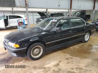 2000 BMW 7 Series 740iL with VIN WBAGH8340YDP10862, listed as a Copart auction lot 85434954 with 107,587 mi miles and Clean Title. Bid and sale history available at carsss.com. Image 1.
