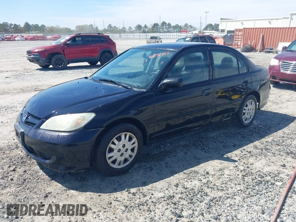 2004 Honda Civic LX with VIN 2HGES16554H505432, listed as a IAAI auction lot 41896813 with 152,685 mi miles. Bid and sale history available at carsss.com. Image 2.