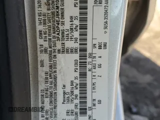 2019 Ford Fiesta SE with VIN 3FADP4EJ8KM107227, listed as a Copart auction lot 41823425 with 106,286 mi miles and Salvage Title. Bid and sale history available at DreamBid. Image 14.