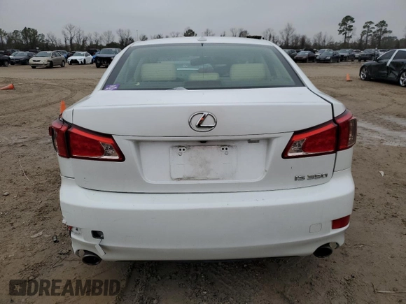 2012 Lexus IS 350 with VIN JTHBE5C26C5030856, listed as a Copart auction lot 42495955 with 129,950 mi miles and Salvage title. Bid and sale history available at DreamBid. Image 6.