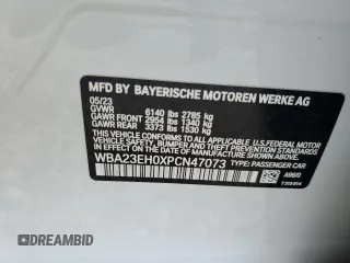 2023 BMW 7 Series 740i z VIN WBA23EH0XPCN47073, wystawiony jako Copart lot #62553344 z przebiegiem 10 799 mil mil oraz Szkoda całkowita • Salvage title. Historia ofert i sprzedaży dostępna na DreamBid. Obrazek 13.