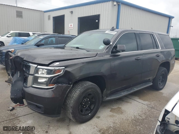 2017 Chevrolet Tahoe Commercial with VIN 1GNLCDECXHR159654, listed as a Copart auction lot 49086555 with 116,267 mi miles and Salvage Title. Bid and sale history available at carsss.com. Image 1.