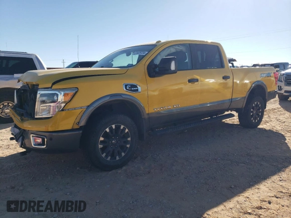 2016 Nissan Titan Platinum Reserve with VIN 1N6BA1F44GN510108, listed as a Copart auction lot 81629724 with Not provided miles and Salvage title. Bid and sale history available at DreamBid. Image 1.