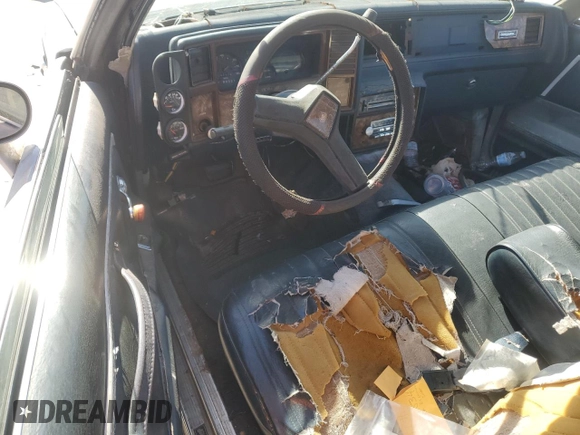 1982 Chevrolet El Camino z VIN 1GCCW80K1CR129344, wystawiony jako Copart lot #77126034 z przebiegiem 295 869 mil mil oraz Szkoda całkowita • Salvage title. Historia ofert i sprzedaży dostępna na DreamBid. Obrazek 8.