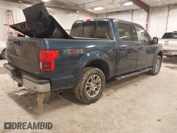 2018 Ford F-150 XL with VIN 1FTEW1EP4JFA00923, listed as a IAAI auction lot 41506293 with 153,523 mi miles and . Bid and sale history available at DreamBid. Image 4.