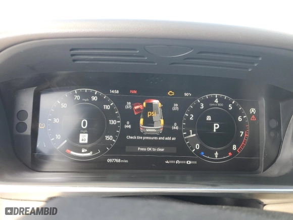 2019 Land Rover Range Rover Sport HSE with VIN SALWR2RV6KA422810, listed as a Copart auction lot 45015805 with 97,768 mi miles and Salvage Title. Bid and sale history available at carsss.com. Image 9.