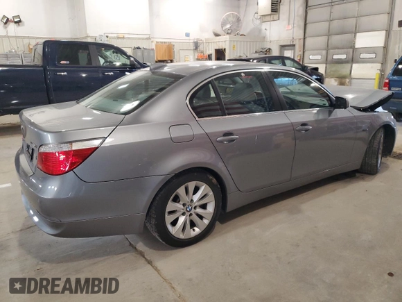 2005 BMW 5 Series 545i with VIN WBANB33555CN64643, listed as a Copart auction lot 50546775 with 159,751 mi miles and Salvage Title. Bid and sale history available at carsss.com. Image 3.