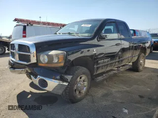 2006 Dodge 2500 SLT with VIN 1D7KS28C66J136350, listed as a Copart auction lot 74533944 with 163,528 mi miles and Salvage Title. Bid and sale history available at DreamBid. Image 1.