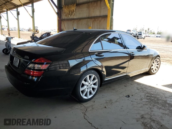2007 Mercedes-Benz S 550 with VIN WDDNG71X47A119962, listed as a Copart auction lot 54789845 with 202,653 mi miles and Clean Title. Bid and sale history available at DreamBid. Image 3.