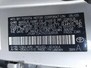 2005 Toyota Camry LE with VIN JTDBF32K050163858, listed as a IAAI auction lot 42004768 with 350,164 mi miles and . Bid and sale history available at DreamBid. Image 9.