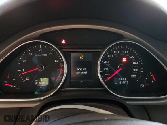 2014 Audi Q7 3.0T Premium with VIN WA1CGAFE1ED017773, listed as a Copart auction lot 49461585 with 121,075 mi miles and Salvage Title. Bid and sale history available at carsss.com. Image 9.
