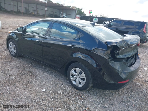 2016 Hyundai Elantra SE with VIN 5NPDH4AE3GH692568, listed as a IAAI auction lot 41110580 with 35,103 mi miles. Bid and sale history available at carsss.com. Image 3.