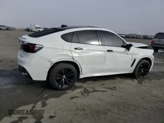 2015 BMW X6 sDrive35i with VIN 5UXKU0C58F0F92066, listed as a Copart auction lot 80597874 with 117,476 mi miles and Salvage Title. Bid and sale history available at carsss.com. Image 3.