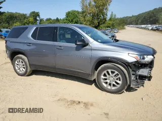 2021 Chevrolet Traverse LS with VIN 1GNEVFKW1MJ149178, listed as a Copart auction lot 69487794 with 45,875 mi miles and Salvage Title. Bid and sale history available at carsss.com. Image 4.