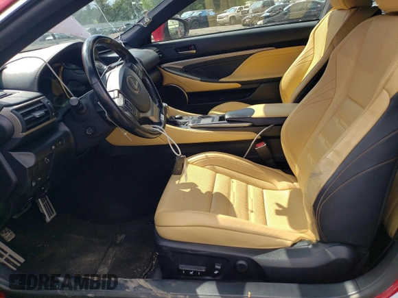 2017 Lexus RC 350 z VIN JTHSE5BC6H5008311, wystawiony jako Copart lot #56206615 z przebiegiem 69 289 mil mil oraz Szkoda całkowita • Salvage title. Historia ofert i sprzedaży dostępna na DreamBid. Obrazek 7.